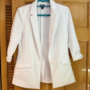 INC International Concepts Clean White Tailored Blazer Jacket